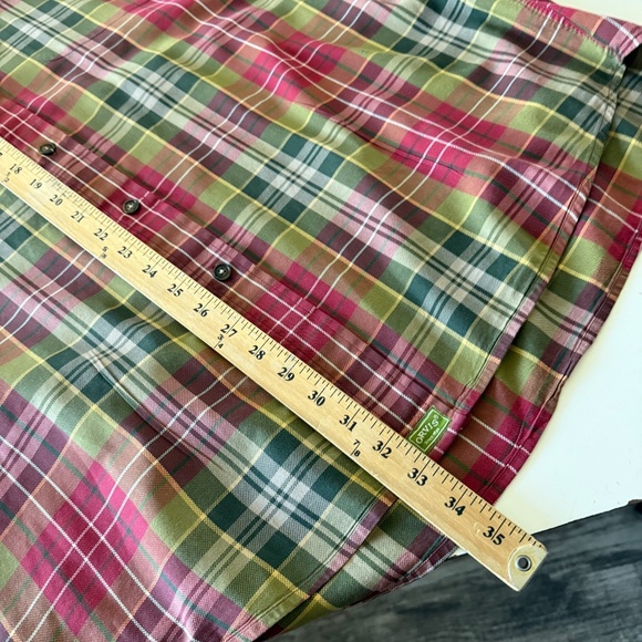 Orvis Colorful Grandpa Plaid Long Sleeve Button Up Shirt Mens XL All Cotton - Picture 6 of 6